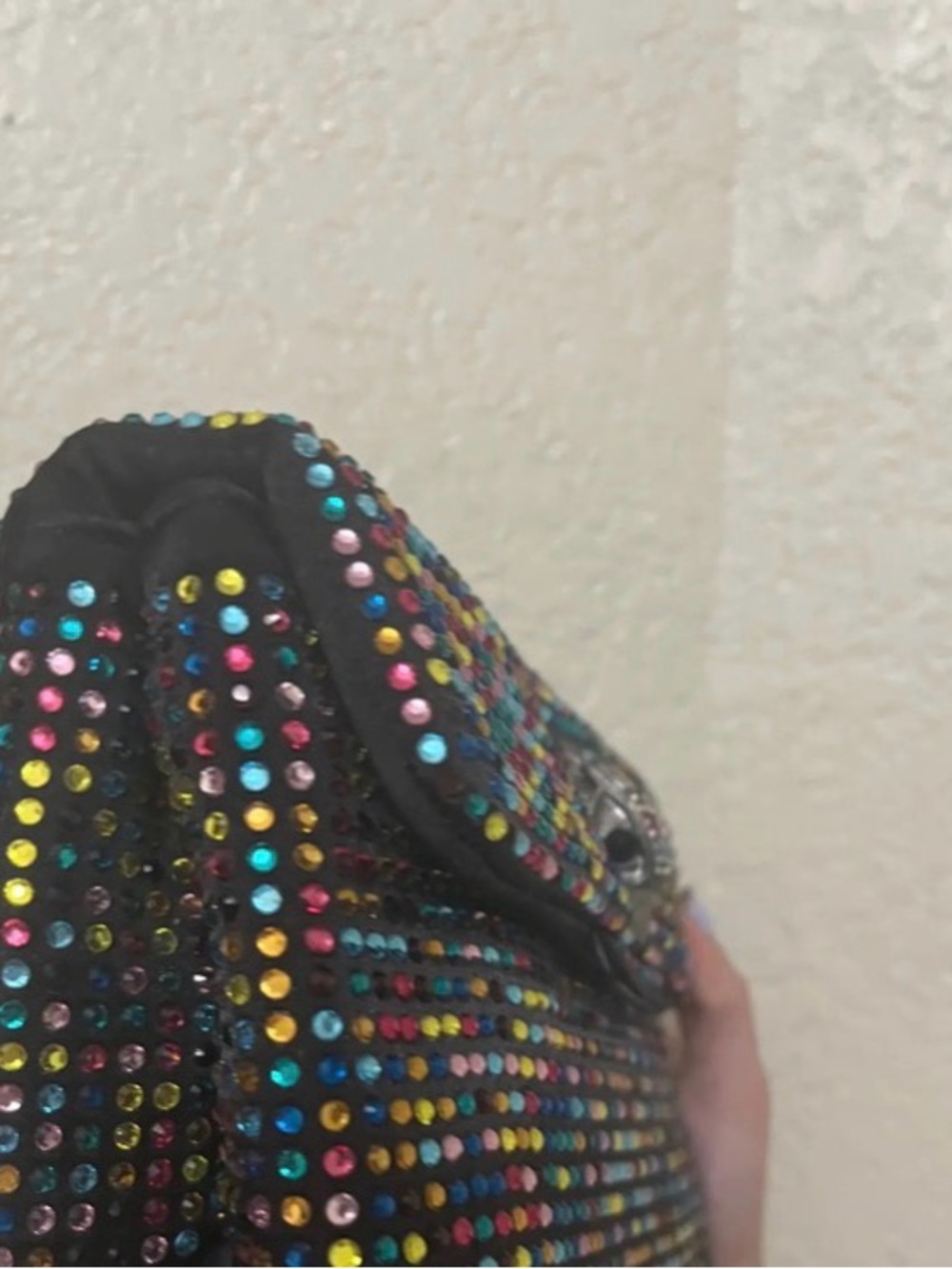 KURT GEIGER LONDON KENSINGTON MULTICOLOR CRYSTAL CROSSBODY - Picture 3 of 12